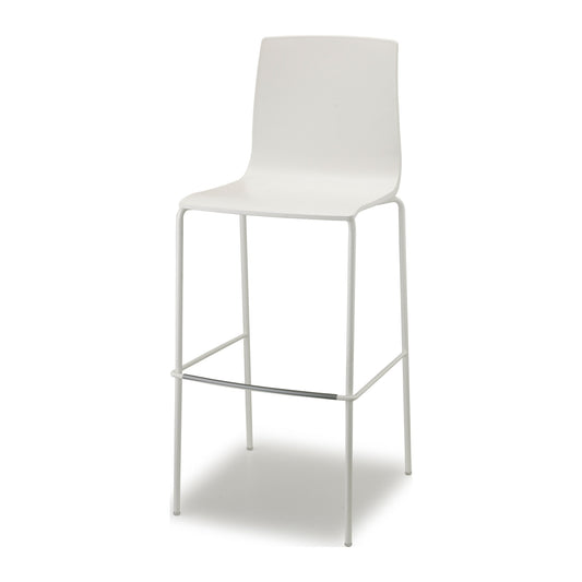 Sgabello ALICE Scab in tecnopolimero a 4 gambe colore lino