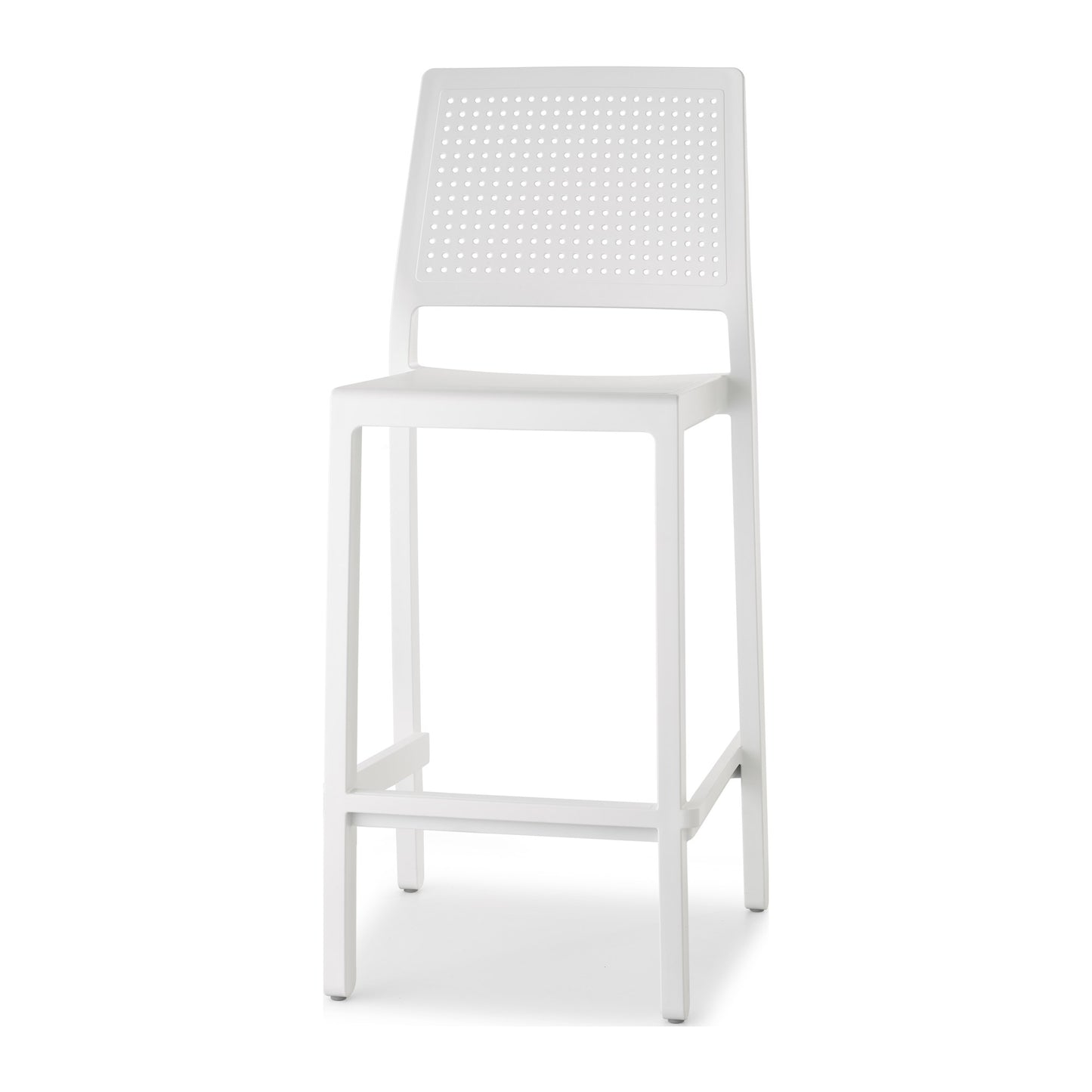 Sgabello EMI Scab in tecnopolimero a 4 gambe colore lino