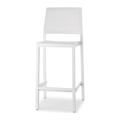 Sgabello EMI Scab in tecnopolimero a 4 gambe colore lino