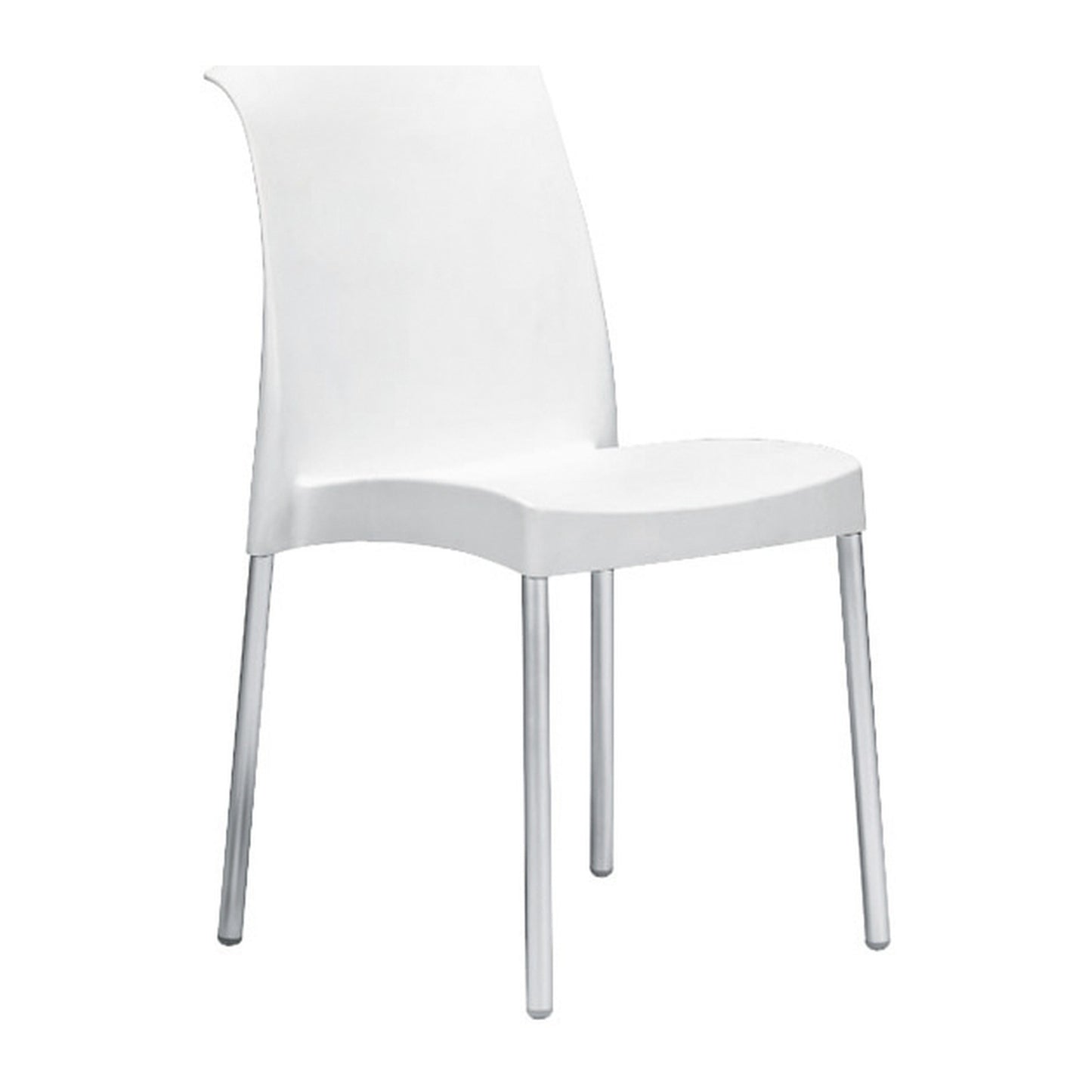 Sedia multiuso JENNY Scab in tecnopolimero a 4 gambe colore lino