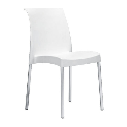 Sedia multiuso JENNY Scab in tecnopolimero a 4 gambe colore lino