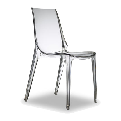 Sedia multiuso VANITY CHAIR Scab in policarbonato a 4 gambe colore trasparente
