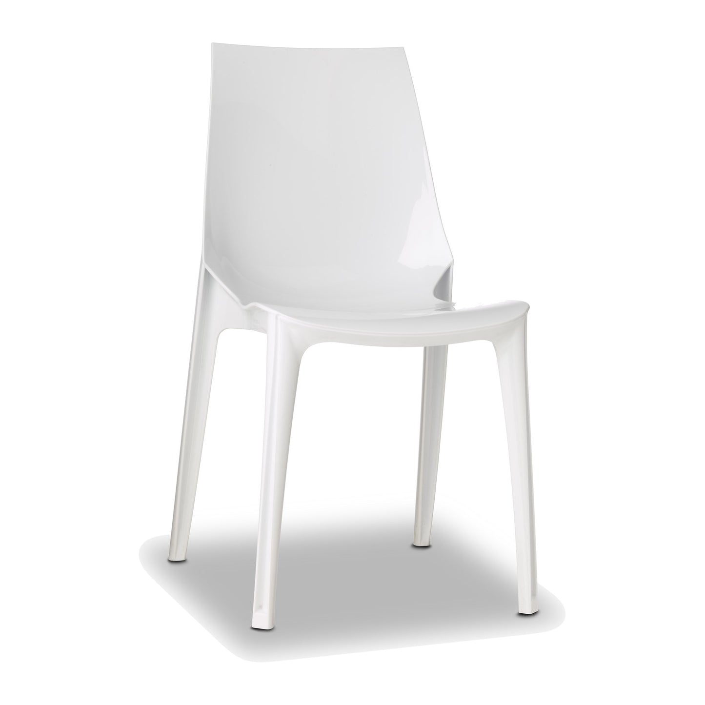 Sedia multiuso VANITY CHAIR Scab in policarbonato a 4 gambe colore bianco