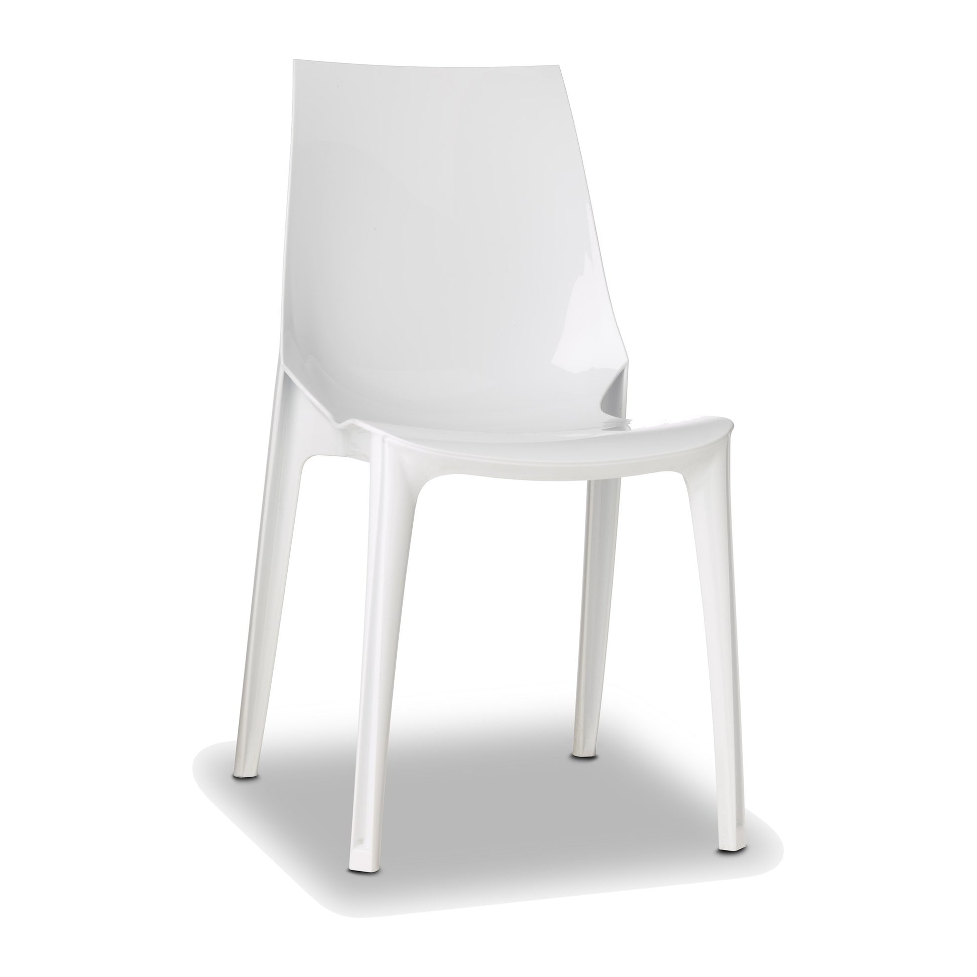 Sedia multiuso VANITY CHAIR Scab in policarbonato a 4 gambe colore bianco