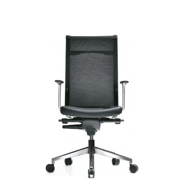 Sedia Direzionale KOSMO MESH - Similpelle Kastel in similpelle girevole con alzata a gas — vista 5