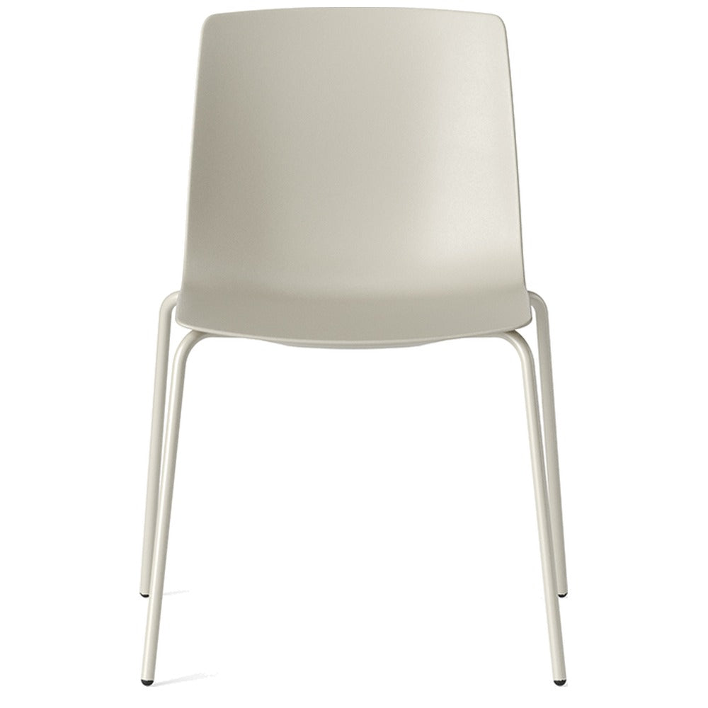 Sedia YO PLASTIC Frezza tortora con telaio a quattro gambe