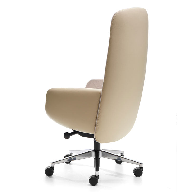 Topstar Poltrona direzionale pelle nera braccioli con Topstar Poltrona direzionale pelle nera braccioli con